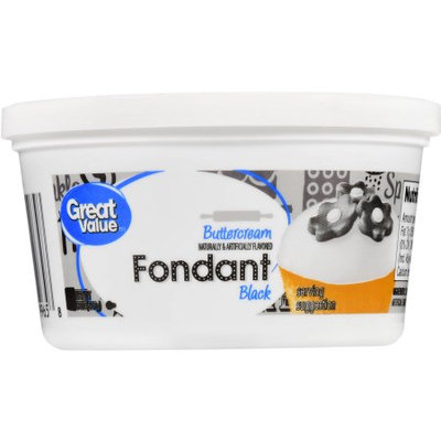 Great Value Black Buttercream Fondant