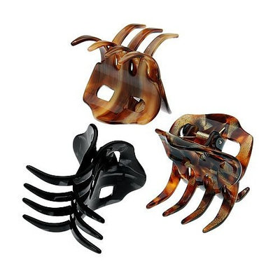 France Luxe Four Tooth Jaw - Onyx