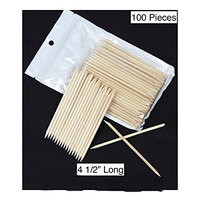 100PCS FACIAL EYEBROW WOODEN WOOD WAXING HAIR REMOVAL STICKS APPLICATOR