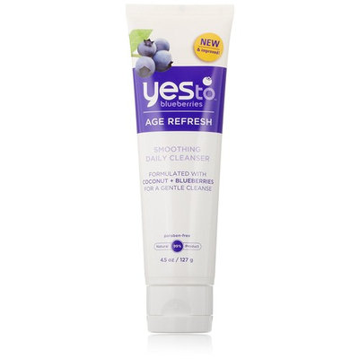 Yes To Blueberries Smoothing Cleanser, 4.5 Ounce + Curad Dazzle Bandages 25 Ct