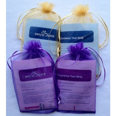 Easy@Home 100 Ovulation (LH) and 20 Pregnancy (HCG) Test Strips Kit, 100 LH + 20 HCG