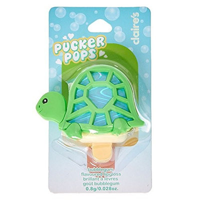 Claire's Pucker Pops Holographic Turtle Lip Gloss