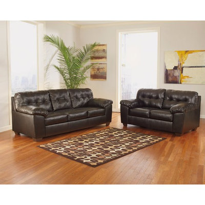 Signature Design by Ashley Alliston Leather Living Room Set