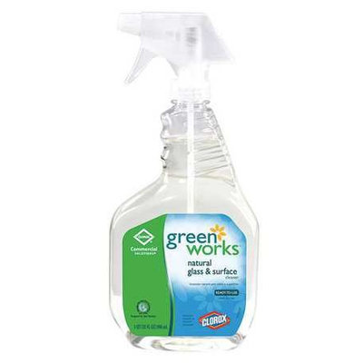 Greenworks Glass Cleaner, 32 oz, Green, PK12