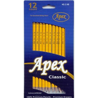 DDI 1285178 Apex Classic num. 2 Pencils 12-pack I