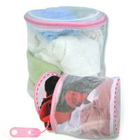 Atb 2 Zipper Mesh Laundry Garment Wash Bags Basket Lingerie Bra Underwear Hosiery!