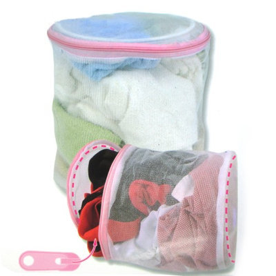 Atb 2 Zipper Mesh Laundry Garment Wash Bags Basket Lingerie Bra Underwear Hosiery!