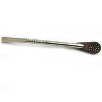 Mategreen Metal Silver Yerba Mate Tea Bombilla Gourd Drinking Straw Filtered Argentina M46