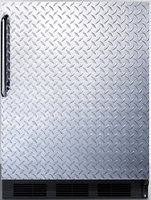Summit FF6BBIDPL 5.5 Cu. Ft. Stainless Look Undercounter Built-In Compact Refrigerator