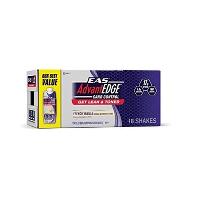 EAS AdvantEdge Carb Control Ready-to-Drink Shake, French Vanilla (18 Shakes)