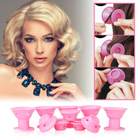 TSV 10PCS Hair Curler Styling Tool Spiral Roller Silicone Curls Magic DIY No Heat Magic
