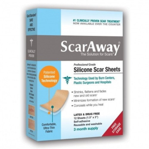 ScarAway Professional Grade Silicone Scar Treatment Sheets, 12 Count [1] Reviews 2019