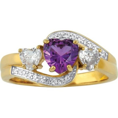 Keepsake Personalized Family Jewelry Folklore Ring in Sterling Silver or 10K White or Yellow Gold (One Week Delivery)