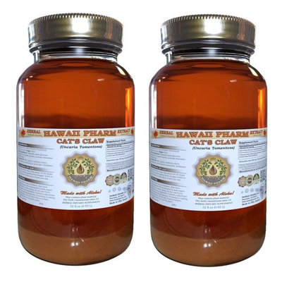 Cat's Claw Liquid Extract, Cat's Claw (Uncaria Tomentosa) Dried Inner Bark Tincture Supplement 2 X 32 oz Unfiltered