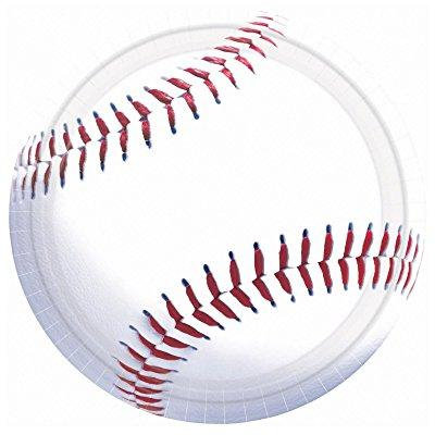 Costumes 233874 Baseball Fan Banquet Dinner Plates