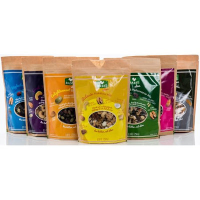 Basse Nuts Basse Good Spirit Energy Mix, Good Karma & Relaxing Nutritious Mix, HighVibe Power, Serenity Savory & Buenavibra Performance Mix