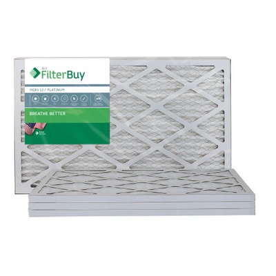 AFB Platinum MERV 13 11.25x23.25x1 Pleated AC Furnace Air Filter. Filters. 100% produced in the USA. (Pack of 4)