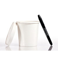 Solo 16oz Take Out Cup & Lid (25ct) – Durable for Soup, Ice Cream, Frozen Yogurt, and To-Go Lunches - Bundled with WhoseFood?® Pen - Hot / Cold Paper Food Container for Storage and Freezer