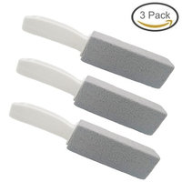 Comfun Toilet Bowl Pumice Cleaning Stone with Handle Stains and Hard Water Ring Remover Rust Grill Griddle Cleaner for Kitchen/Bath/ Pool/Spa/ Household Cleaning 3 Pack