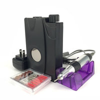 UZMEI Nail Art Equipment Cordless Rechargeable Electric Nail File Drill Machine with Display Screen