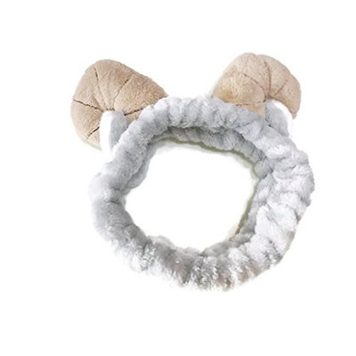 Facial Mask Hair Band Elastic headband Stereo Horn Shower Cosmetic Mask Makeup Hair Sponge:H31
