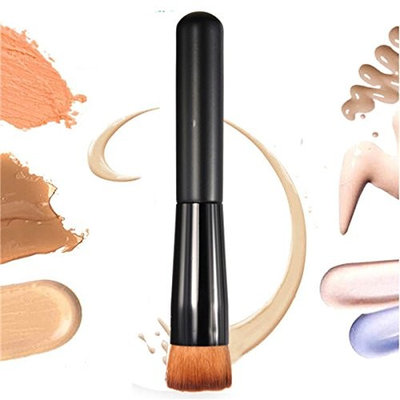 ISALI 1pcs Flat Makeup Brush Facial Face Cosmetics Blush Foundation Cream Powder