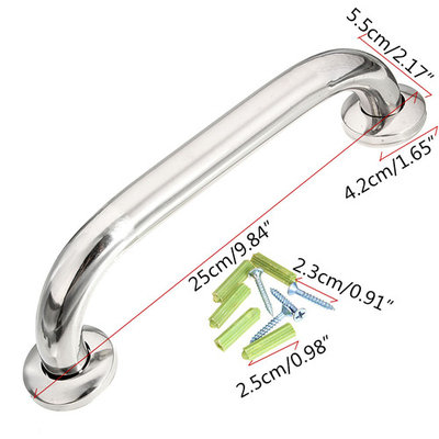 10'' Stainless Steel Safety Grab Bar Handle Chrome Tub Handgrip for Bathroom Shower SPECIAL TODAY !