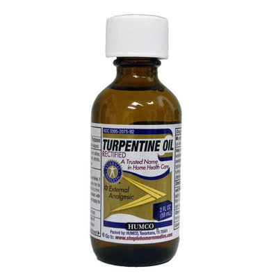 Humco 2 oz Oil - Turpentine Rectified 2075-92 - 1 Each