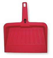 Tough Guy Hand Held Dust Pan (Plastic, 12 in W, Red). Model: 2VEY1