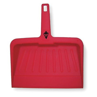 Tough Guy Hand Held Dust Pan (Plastic, 12 in W, Red). Model: 2VEY1