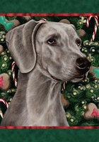 Weimaraner - Best of Breed Holiday Treats Christmas Garden Flag