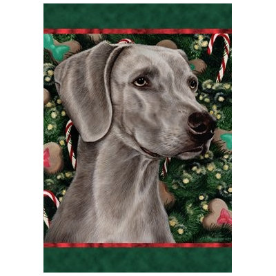 Weimaraner - Best of Breed Holiday Treats Christmas Garden Flag