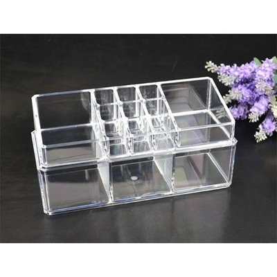 Acrylic Cosmetic Organizer Makeup Brushes Lipstick Holder 1068 *** Top and Bottom Set