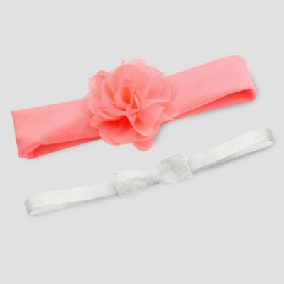 Baby Girls' 2pk Headwraps - Just One You® made by carter's Pink/White One Size