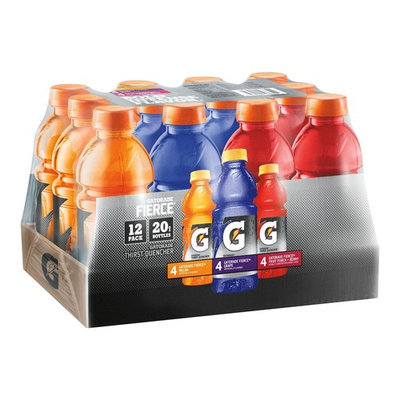 Gatorade Thirst Quencher Sports Drink, Fierce Variety Pack, 20 Fl Oz, 12 Count