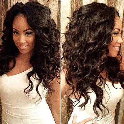 Nadula Brazilian Natural Wave Remy Virgin Human Hair Pack of 4 Unprocessed Virgin Hair Bundles Natural Color