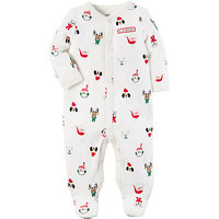 Cotton Snap-Up Christmas Sleep & Play