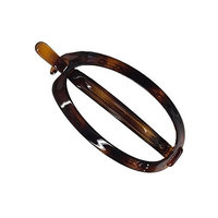 Charles J. Wahba JUMBO Open Oval Barrette w/Hook (FRANCE)