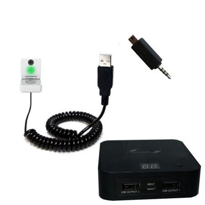 Gomadic High Capacity Rechargeable External Battery Pack suitable for the Withings Smart Baby Monitor - Portable Charger with TipExchange Technology