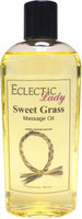 Eclectic Lady Sweet Grass Massage Oil, 8 oz