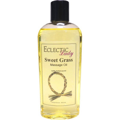 Eclectic Lady Sweet Grass Massage Oil, 8 oz