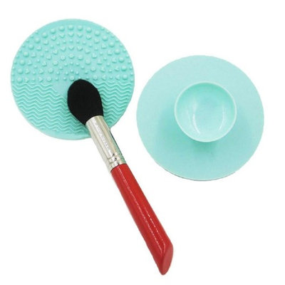 CoKate Makeup Brush Cleaner, 1PC Adsorbable Silicone Makeup brush Cleaning Mat