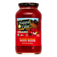 Natural Value Organic Pasta Sauce, Portabella Mushroom, 24 Oz