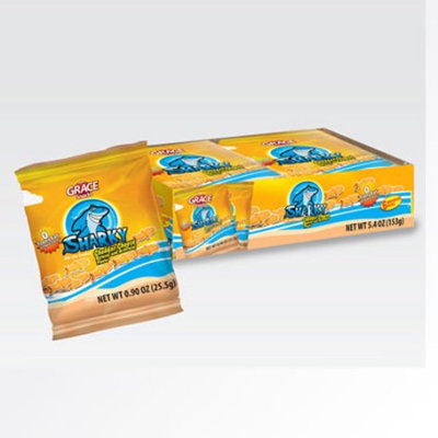 Xel-ha,llc Grace Sharky Cheddar Cheese Cookies 1 oz (6 Cookies) - Galletas de queso (Pack of 5)