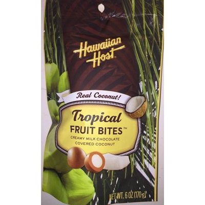 Hawaiian Host Tropical Fruit Bites Milk Chocolate Covered Coconut 6 oz.