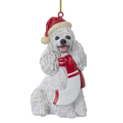 Pack of 3 Christmas Cavalier Schnauzer Puppy Dog Ornaments for Personalization 3.75