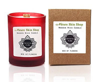 Crystal Vibe Wooden Wick Candle - A Hidden Crystal In Every Candle (Bed Of Flowers)
