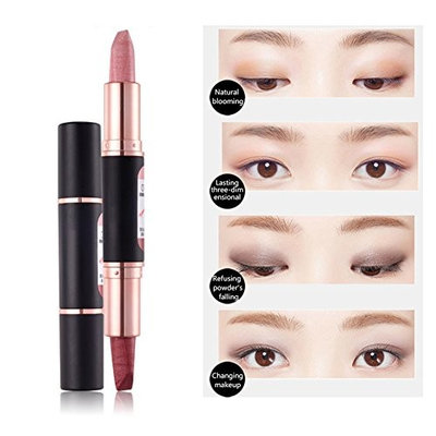 Eyeshadow Pen Double-headed 2 Colors Silkworm Eyeshadow Pen Lasting Anti-sweat
