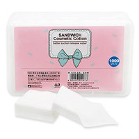 QueenAcc 1000pcs Makeup Premium Cotton Facial Cotton Makeup Pad Soft Ultra Thin Face Cotton Pad Facial Cleansing Paper Nail Polish Remover Pads Wipe Skin Care.