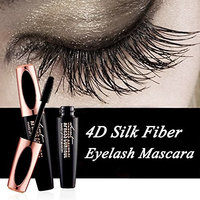 4D Silk Fiber Eyelash Mascara, Waterproof 4D Fiber Lash Mascara Extension for Eyes Makeup